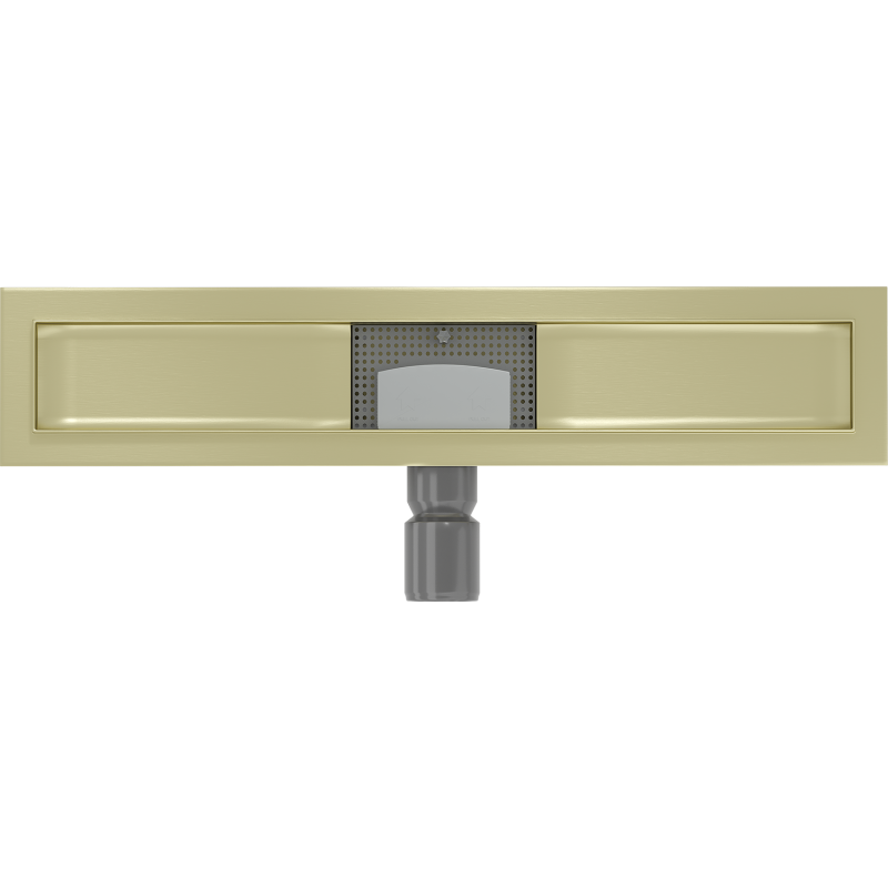 Mexen Flat kropp för linjeavlopp 50 cm, borstad guld - 1A15050